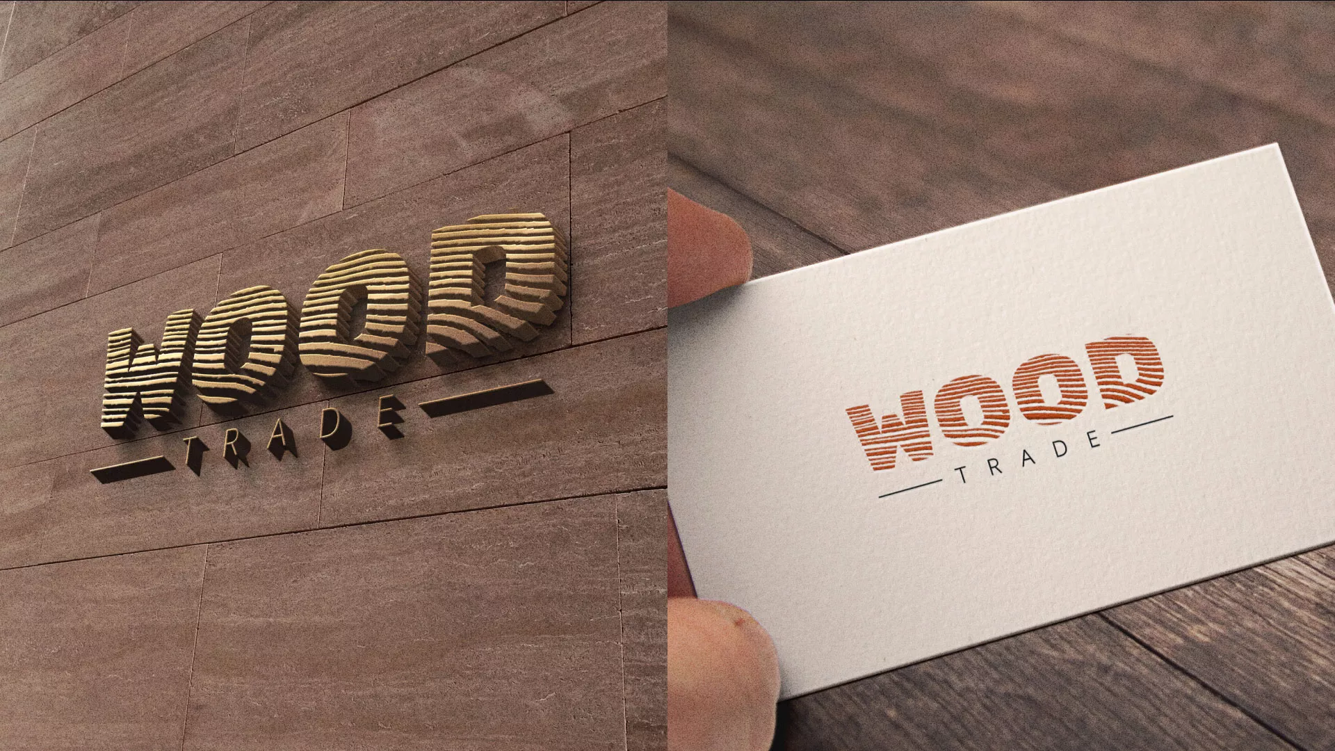 Разработка логотипа для компании «Wood Trade» в Павловском Посаде