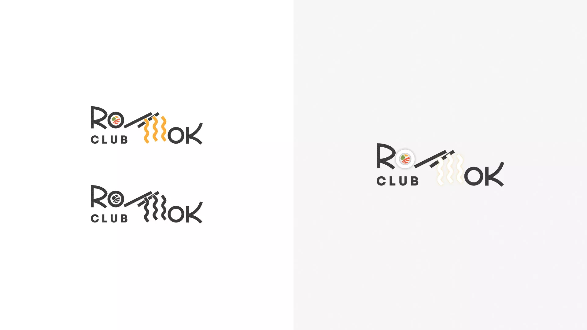 Создание логотипа суши-бара «Roll Wok Club» в Павловском Посаде